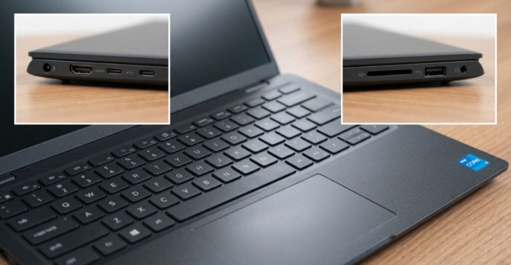 Detalhes do teclado e construção do Dell Inspiron I15-I1300-A30P