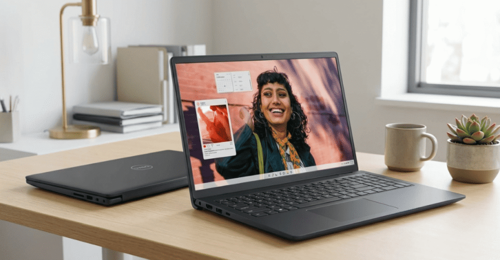 Notebook Dell Inspiron i15-i3100-A15P para estudos e produtividade
