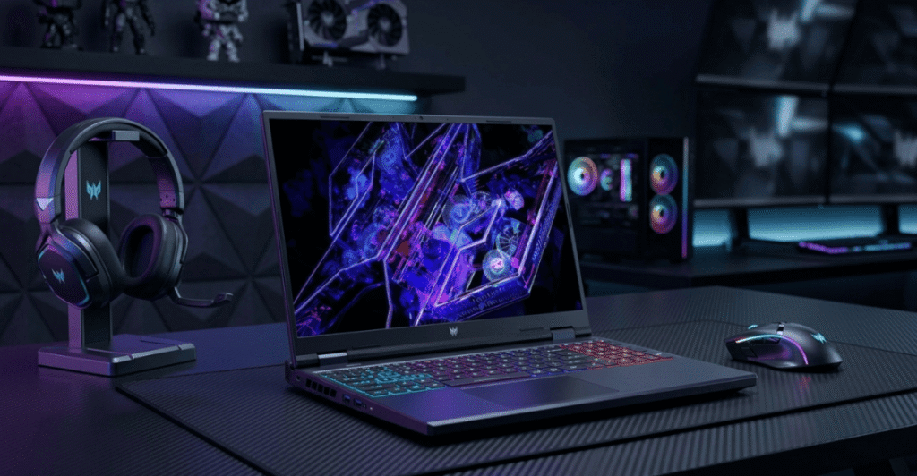 Acer Predator Helios Neo 16 RTX 4070 setup gamer.