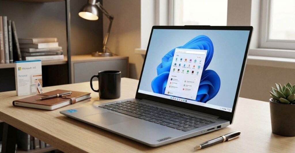 Notebook Lenovo IdeaPad 1i para produtividade e home office