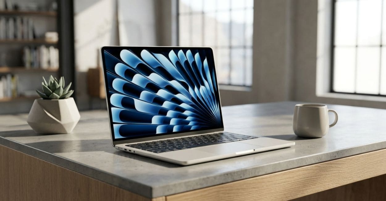 MacBook Air M4 13 polegadas com chip M4 e 16GB de memória unificada