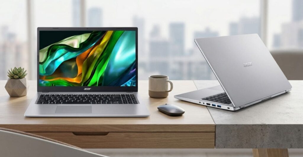 Notebook Acer Aspire 3 A315-510P-34XC em análise destacando design e conectividade