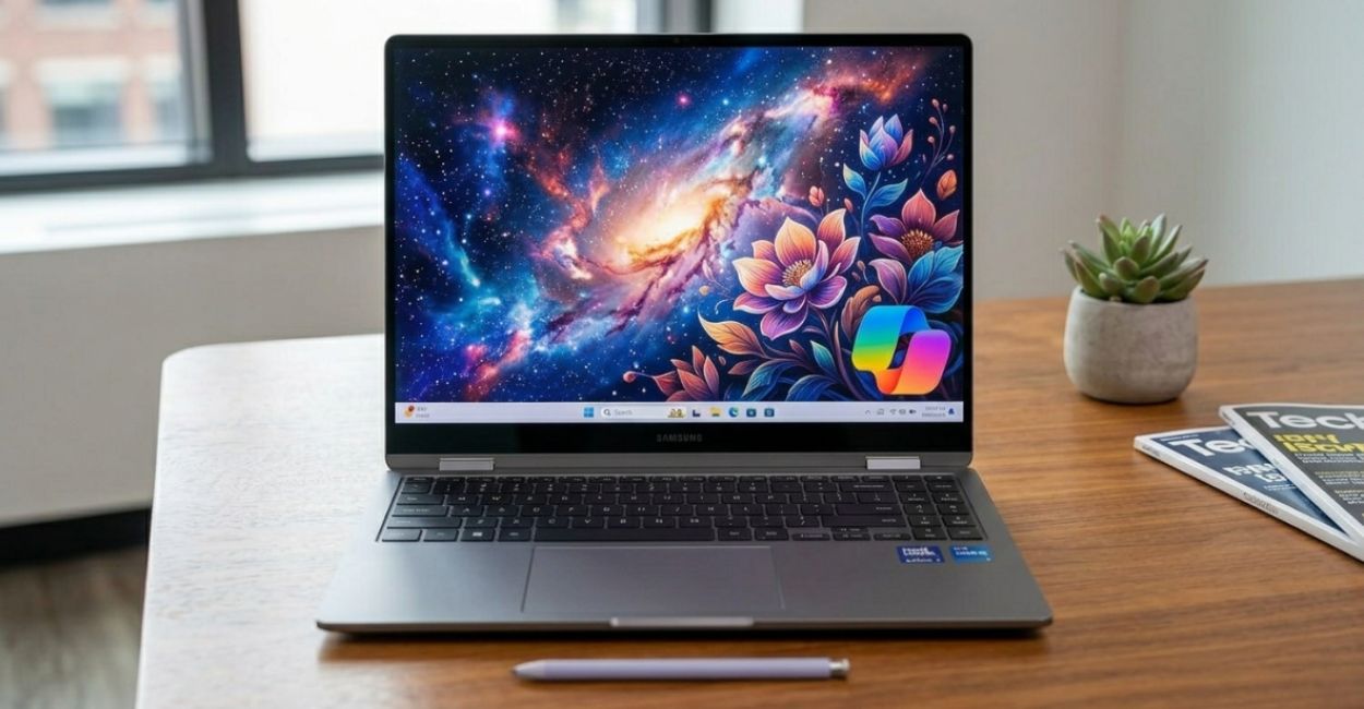 Samsung Galaxy Book4 Pro 360 notebook premium 2 em 1 com tela AMOLED