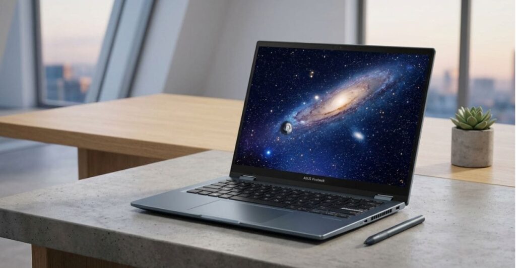 ASUS Vivobook Flip 14, notebook 2 em 1 com tela OLED touch de 14 polegadas