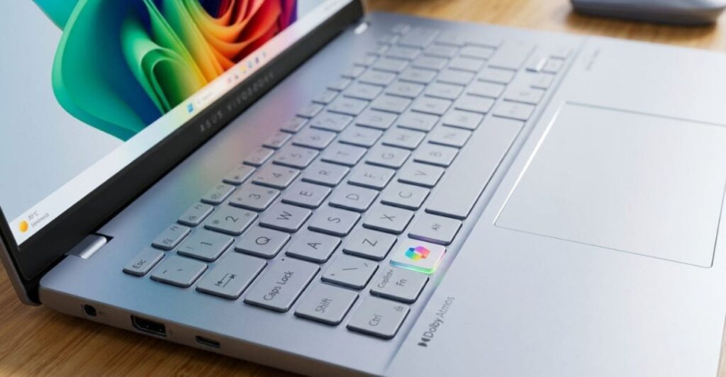 Teclado retroiluminado RGB e chassi em metal do ASUS Vivobook S14 S5406